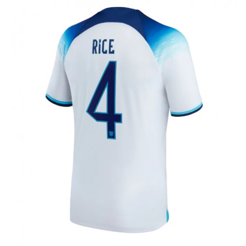 Maillot de foot Angleterre Declan Rice #4 Domicile Monde 2022 Manches Courte